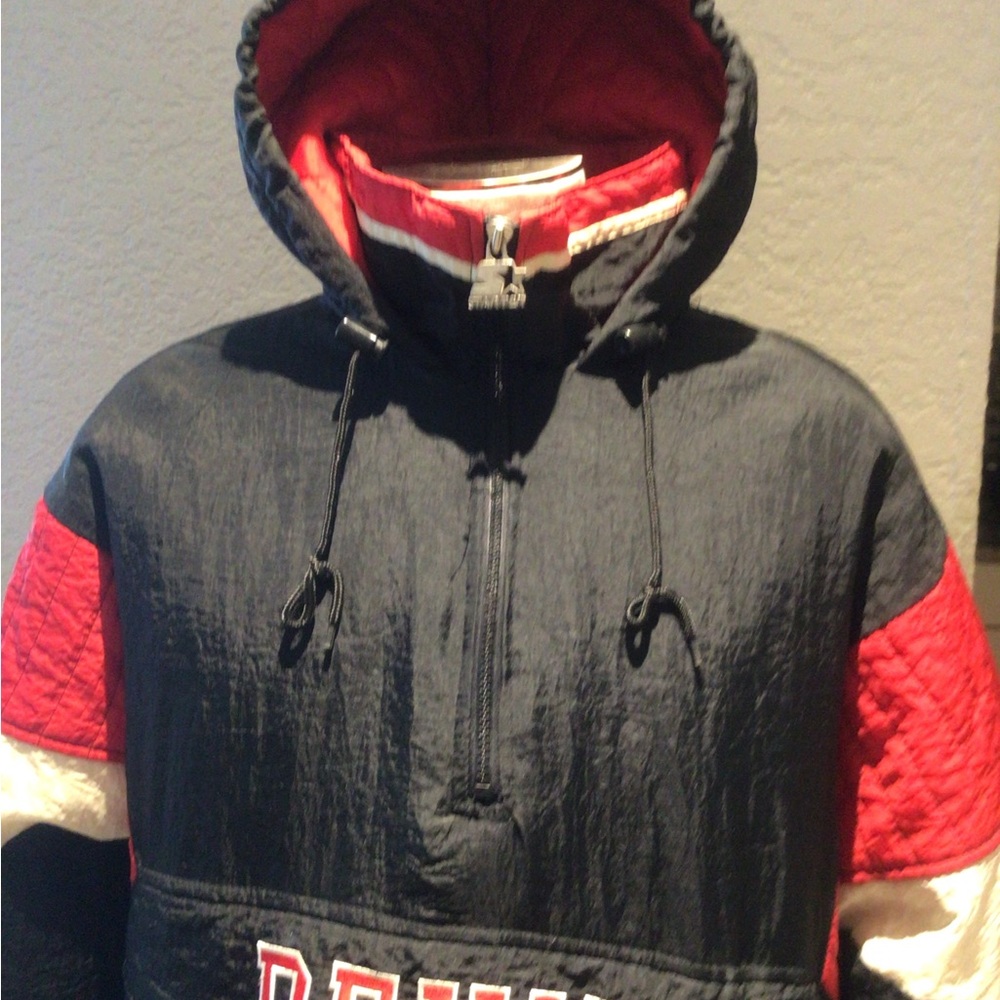 Vintage 1990's Starter Jersey Devil Pullover Jack… - image 4